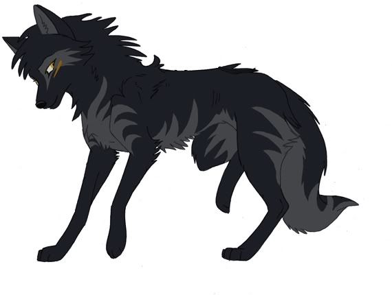 570x430 Black Anime Wolf Female Anime Wolf Animal Art Anime Wolf