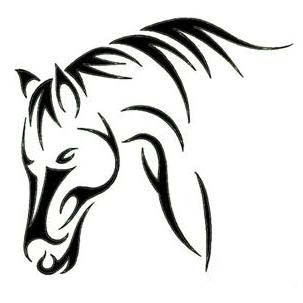 303x303 feminine horse silhouetts animal tattoos, tattoo designs, tattoos