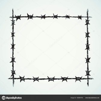 336x336 barbed wire fencing cad draw easy vector heart free line iydunetwork