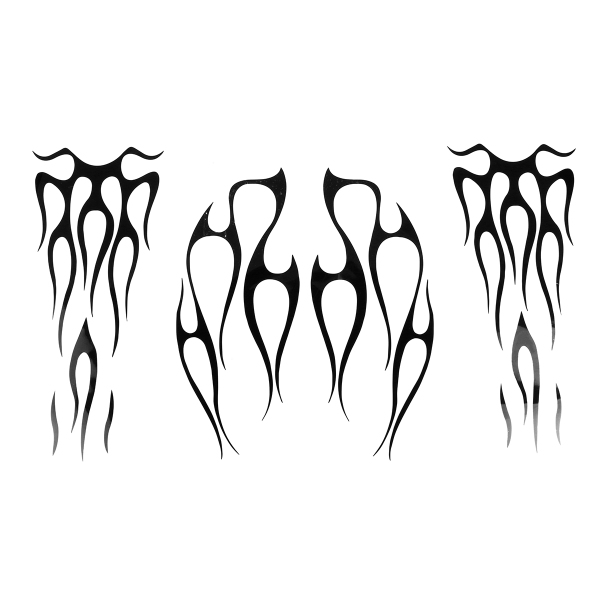 600x600 motorcycle gas tank decals flames vinyl sticker for fender