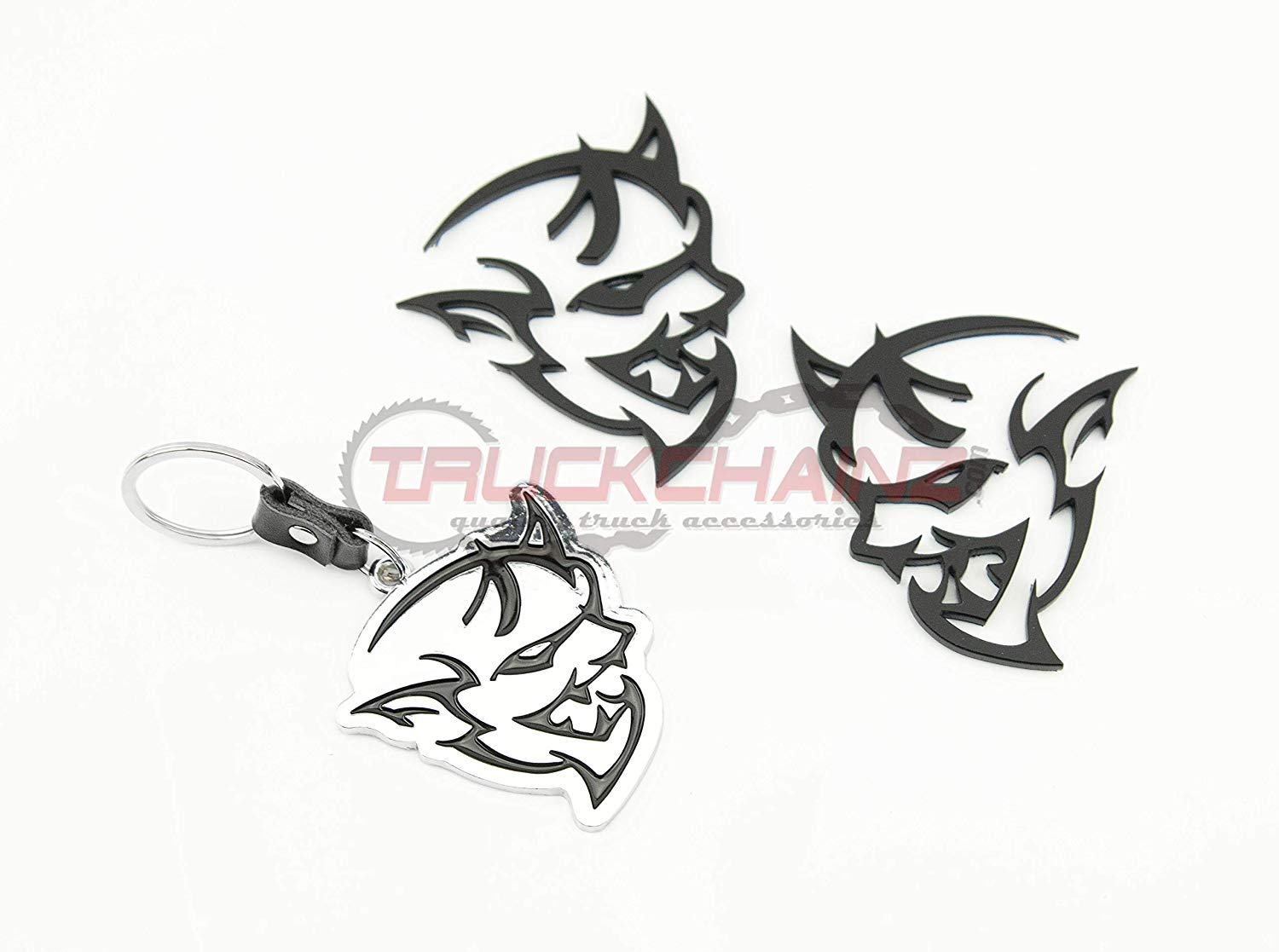 1500x1117 new custom demon black fender emblems key chain