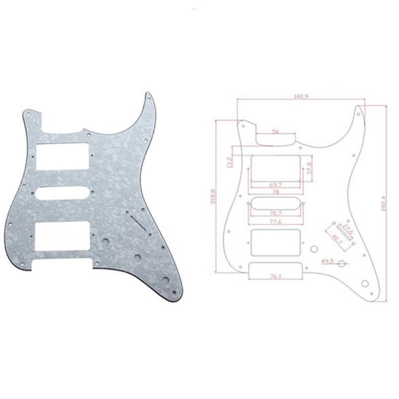 800x800 guitar pickguard for fender stratocaster strat parts white pearl