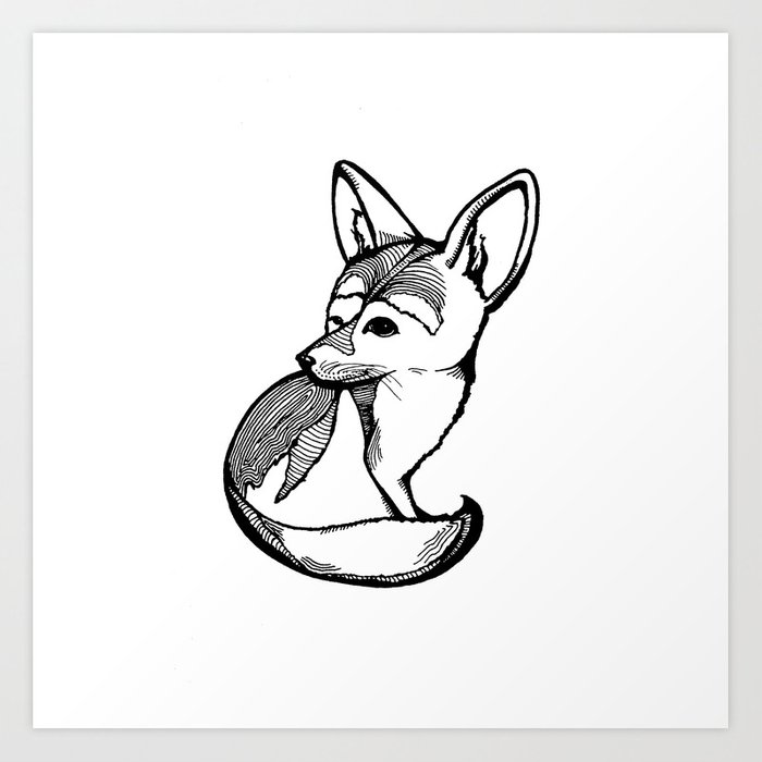 700x700 Fennec Fox Art Print