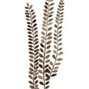 179x180 Fern Watercolor Poster Abstract Leaves Art Print, Home Garden