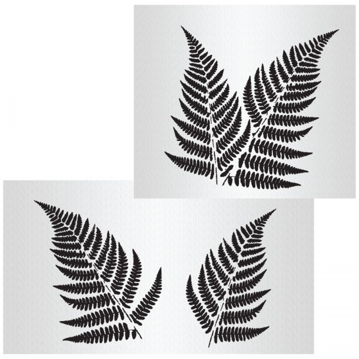1200x1200 Classic Fern Stencil Set