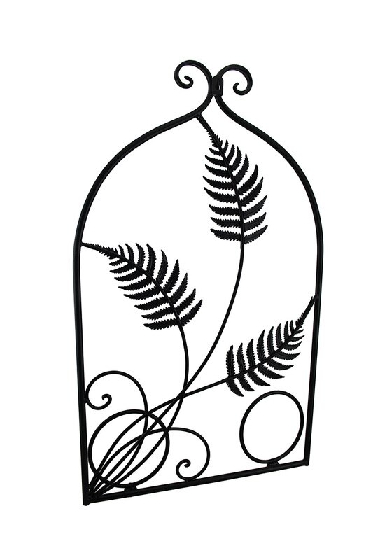 533x800 triple fern leaf decorative metal double wall planter