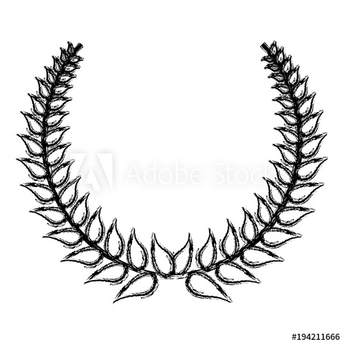 500x500 Wreath Leaves Emblem