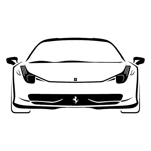 600x600 ferrari italia sticker ab graphic design