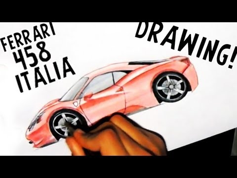 480x360 how to draw ferrari italia