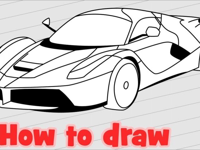 640x480 Drawn Ferrari Free Clip Art Stock Illustrations