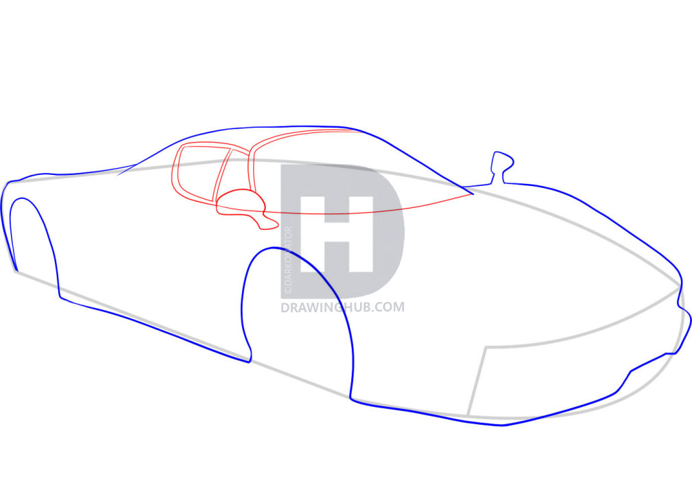 Как легко нарисовать феррари карандашом
