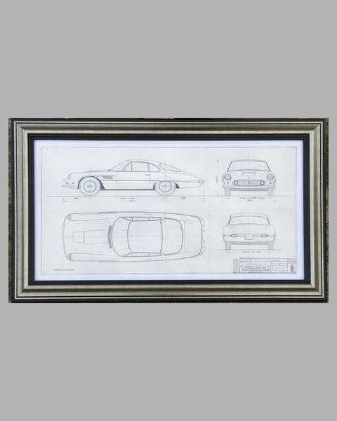 480x600 Ferrari Sa Original Pininfarina Studio Drawing L'art Et L