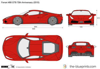 400x278 Ferrari Gtb Anniversary Vector Drawing