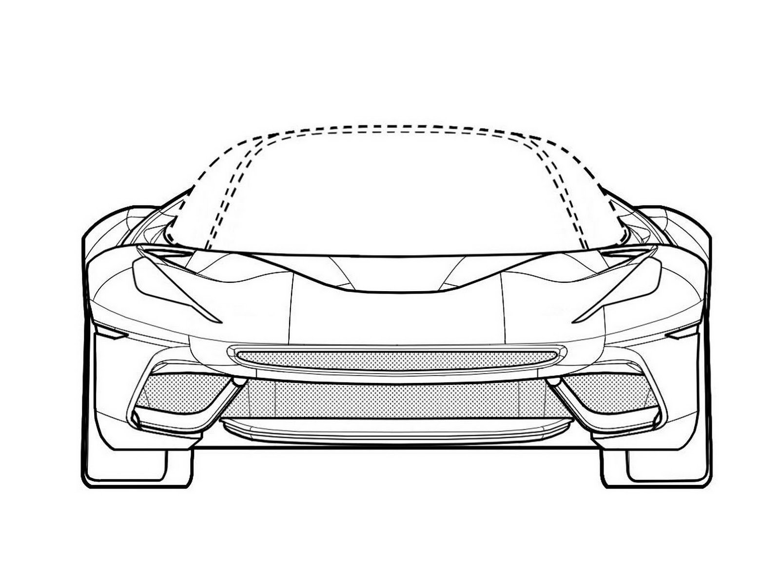1600x1181 New Ferrari Patents Could Be For One Off Custom Laferrari Sp