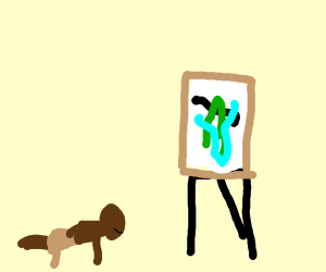 300x250 Ferret Drawing