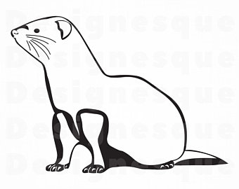 340x270 Ferret Silhouette Etsy