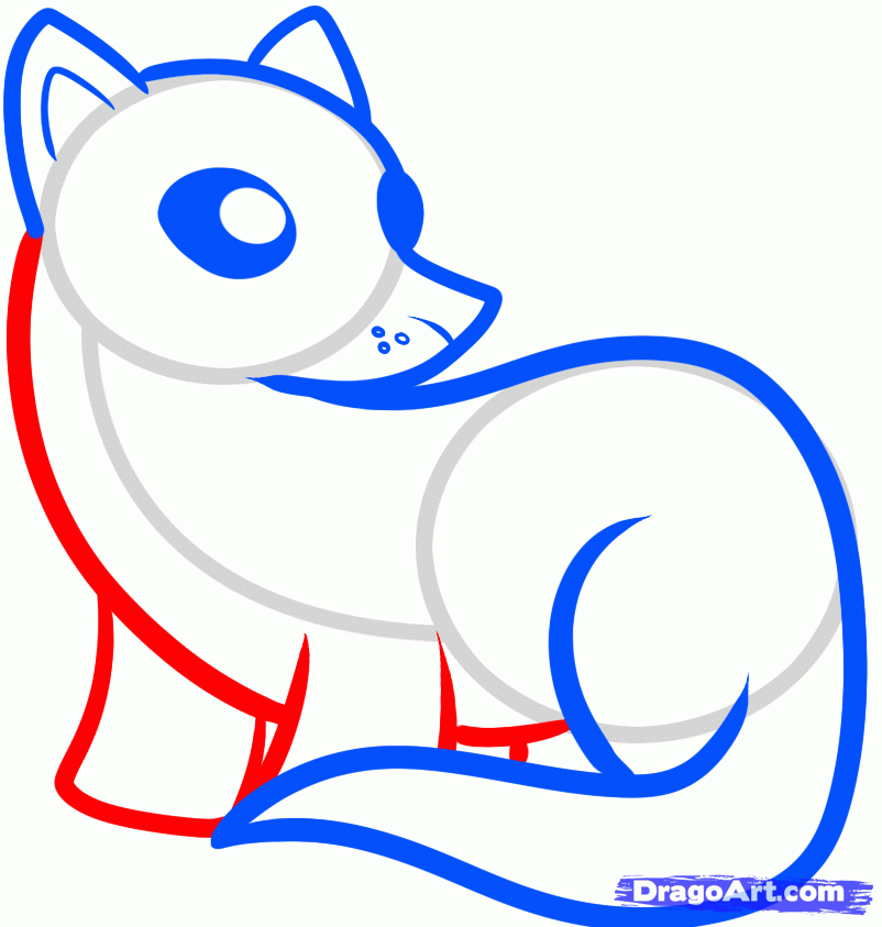 802x843 How To Draw A Ferret For Kids, Step