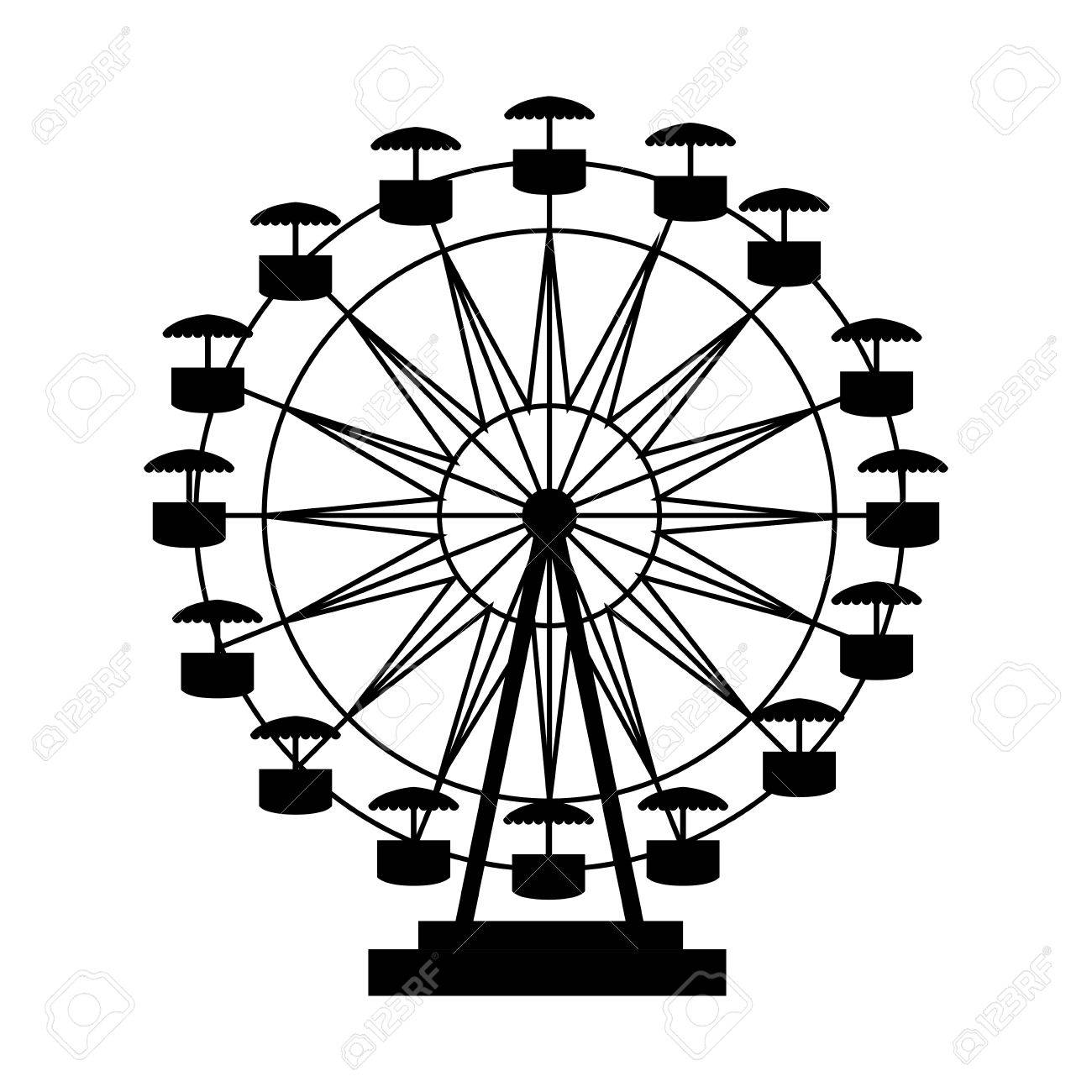 1300x1300 Collection Of Free Attracted Clipart Ferris Wheel Download On Ui Ex