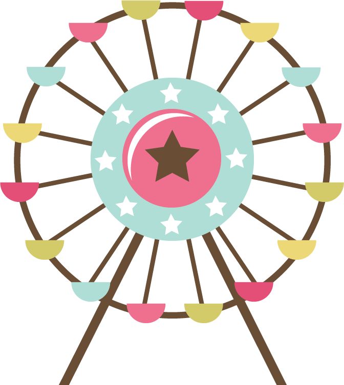 672x753 Ferris Wheel Clip Art
