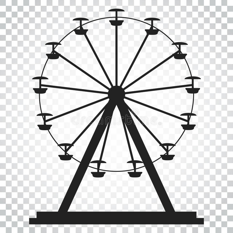 800x800 Ferris Wheel Clipart Black And White Simple