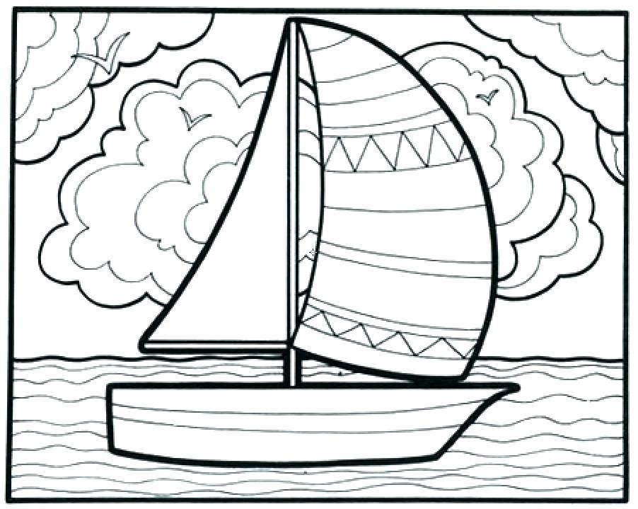 902x719 Ferry Boat Coloring Sheet