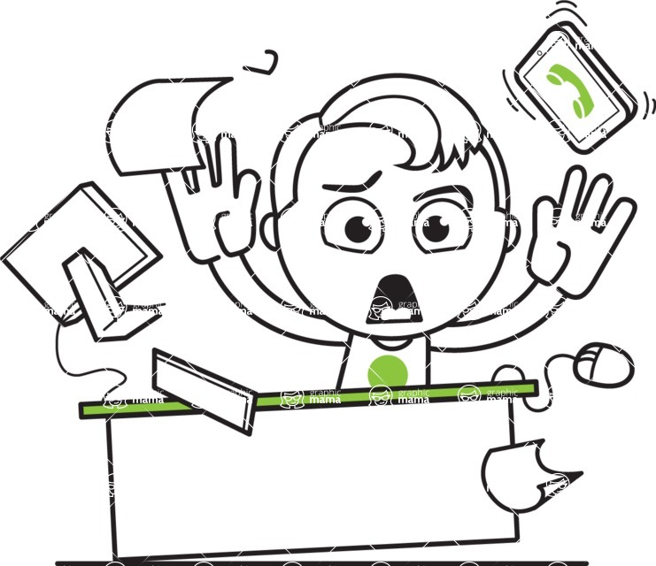 741x640 black and white boy cartoon vector character aka reggie