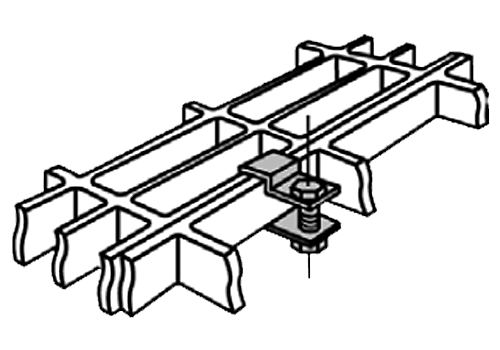500x350 molded fiberglass type c clips panel connectors