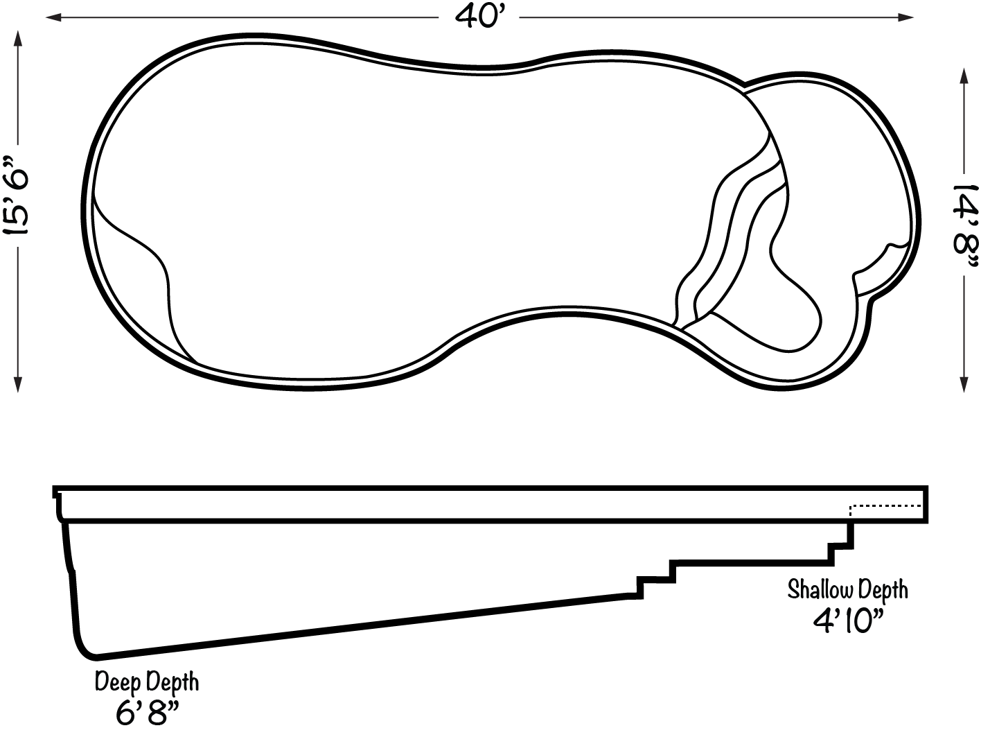 1416x1063 Pool Drawing, Picture