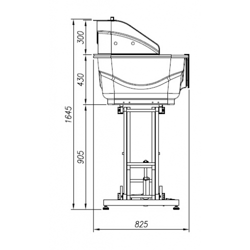 500x500 aeolus fiberglass bath tub with electric base