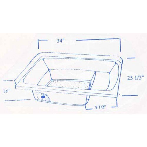 500x500 cambria rv fiberglass shower pan