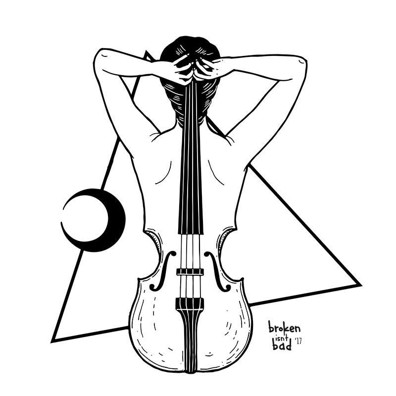800x800 Cello Drawing Easy For Free Download