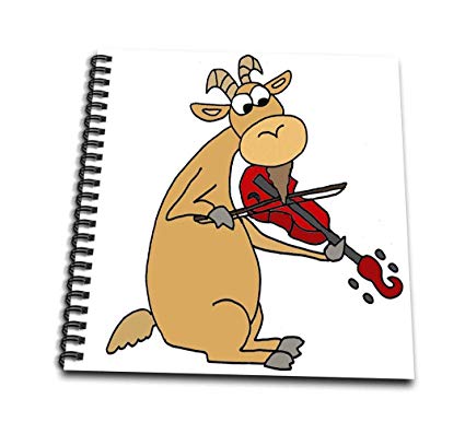 425x386 funny cute goat playing the fiddle or violin