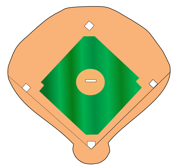 773x700 How To Draw A Baseball Diamond