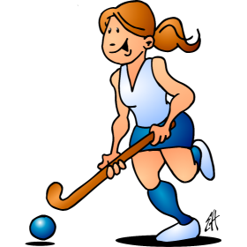 280x280 Field Hockey Girl Full Color