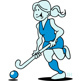 280x280 Field Hockey Girl Three Colors