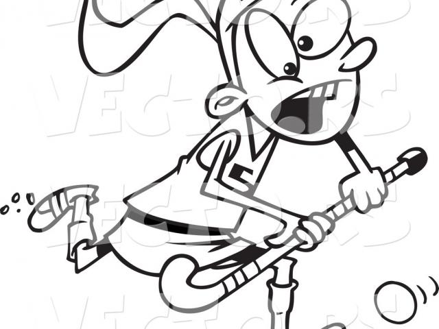 640x480 Field Hockey Clipart Cartoon