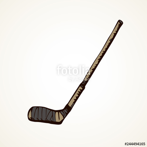 500x500 Hockey Stick Vector Drawing Stock Image And Royalty Free Vector