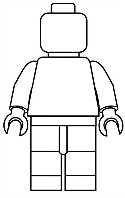 403x640 lego mini fig drawing template kid crafts fiesta de legos