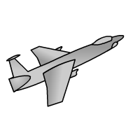 180x180 Jet Plane Clipart