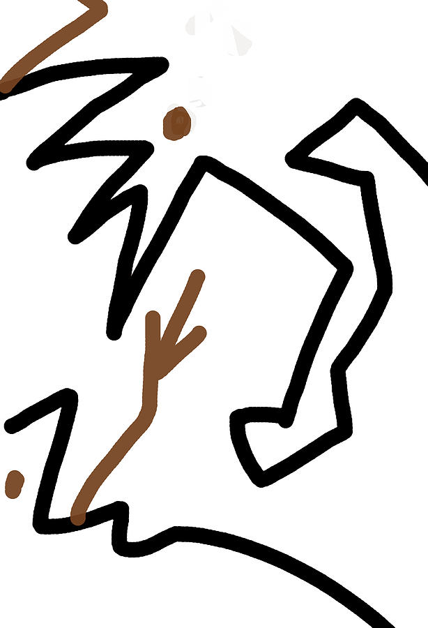 614x900 Fighting With Daemons Drawing