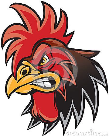 359x450 Angry Cartoon Rooster Mascot Head Illustration No!!! Madrooster