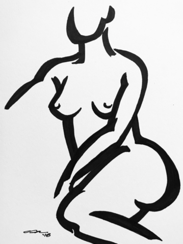 359x480 Figure Drawing In Contrasting Techniques The Collective Art Design