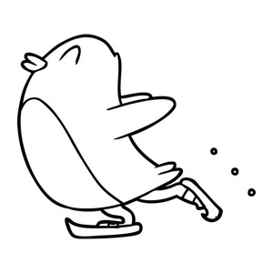 300x300 Ice Skating Royalty Free Vectors