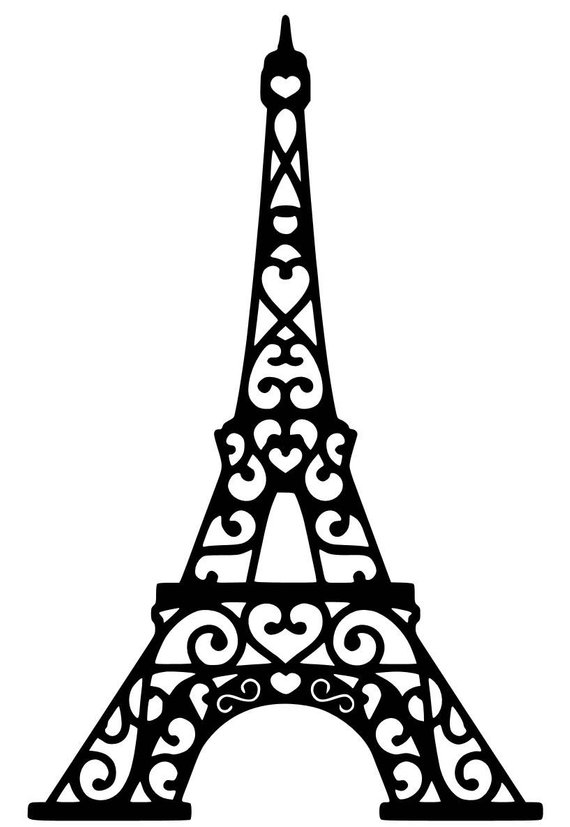 570x827 Eiffel Tower Heart Scroll Cutting In Products