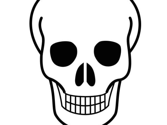 640x480 Skull Drawing Black Paper Free Printable Pictures Of Skulls
