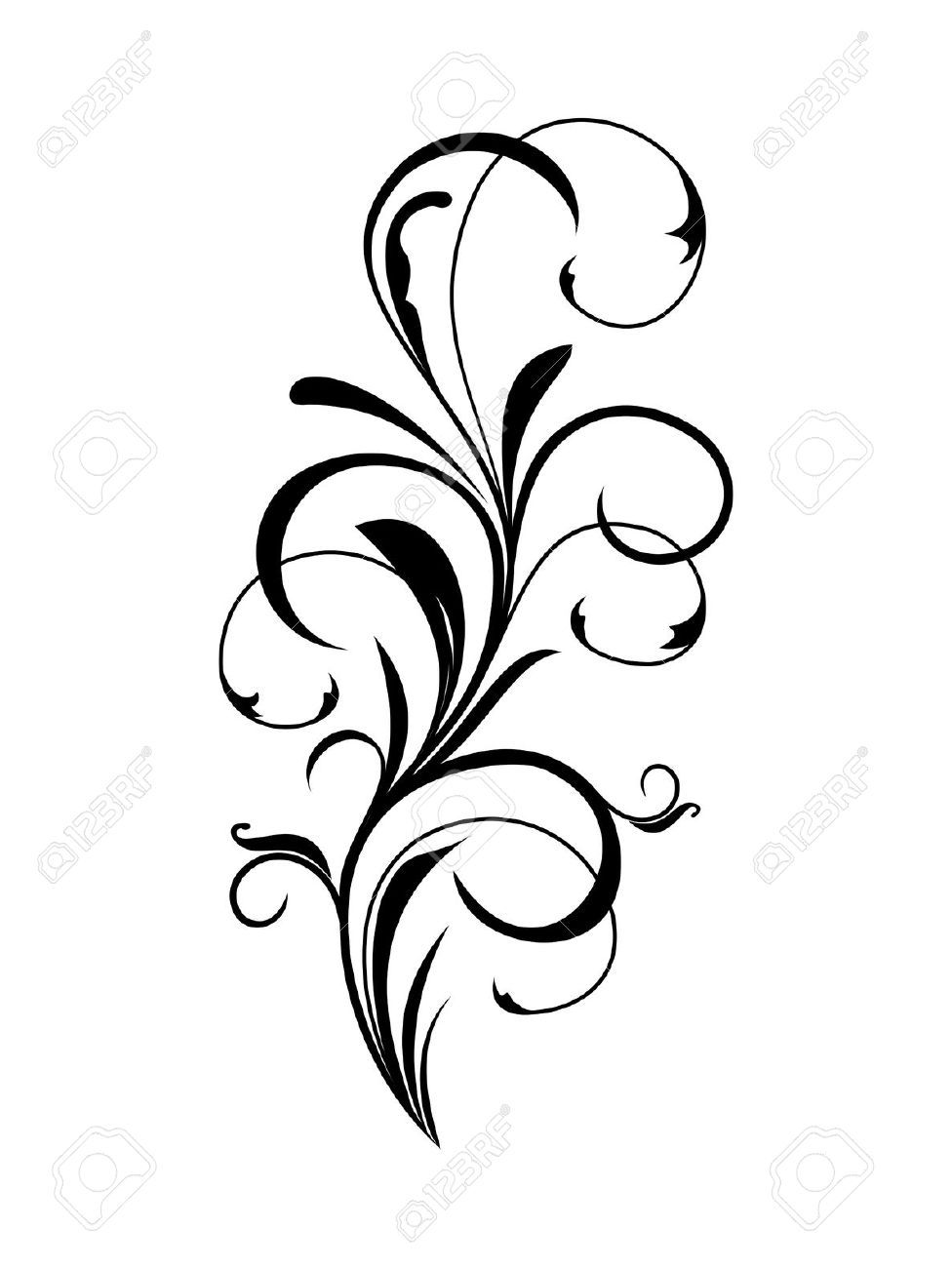 976x1300 Leaf Drawing Filigree For Free Download