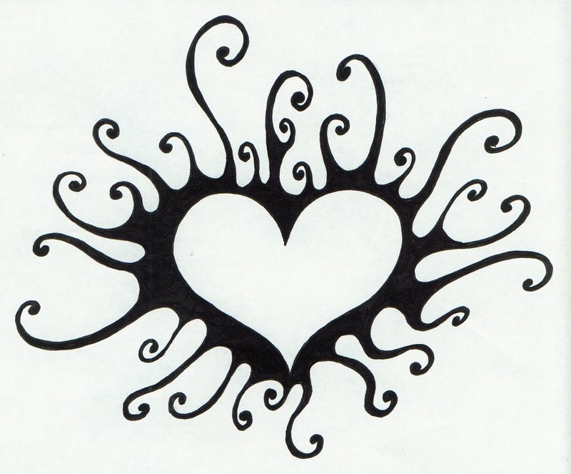 800x663 Filigree Heart Tattoo