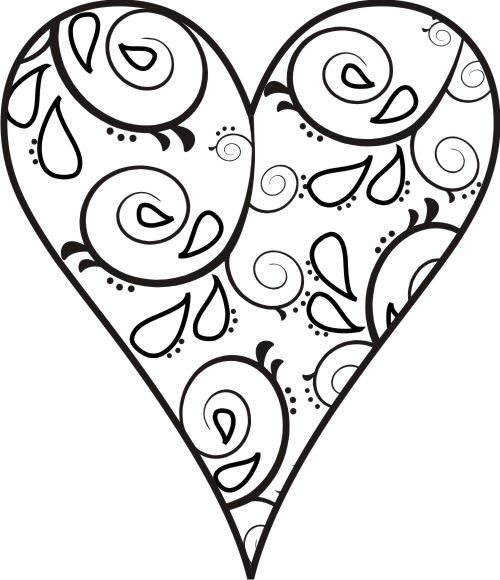 500x580 Wire, Cardboard, Tp Roll Etc Filigree Heart Design Inspiration