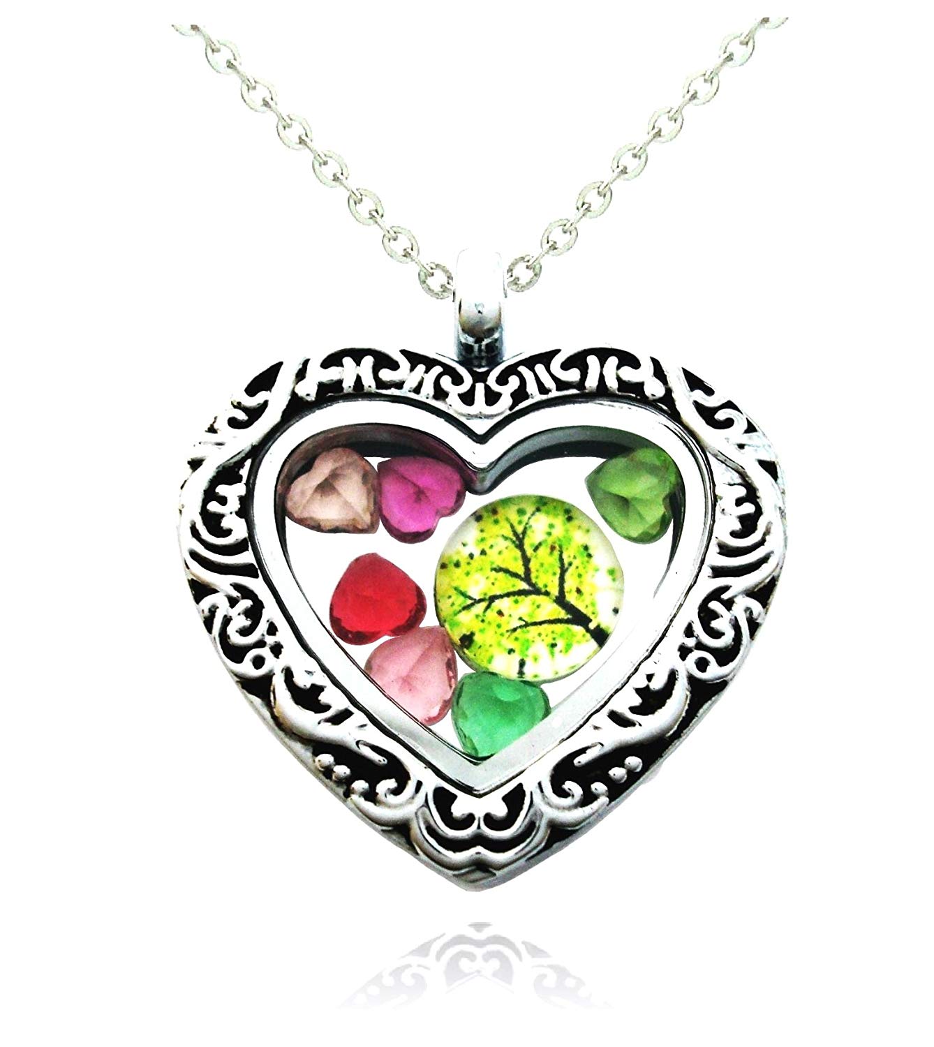1338x1500 Cherityne Tree Themed Filigree Heart Shape Floating