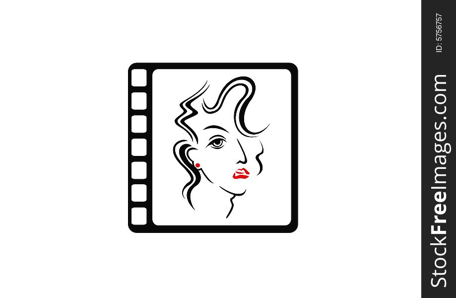 919x600 Model In A Film Strip Frame